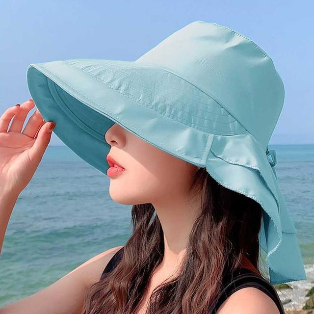 와이드 벙거지모자 여성 버킷햇 여름 휴양지 햇빛차단