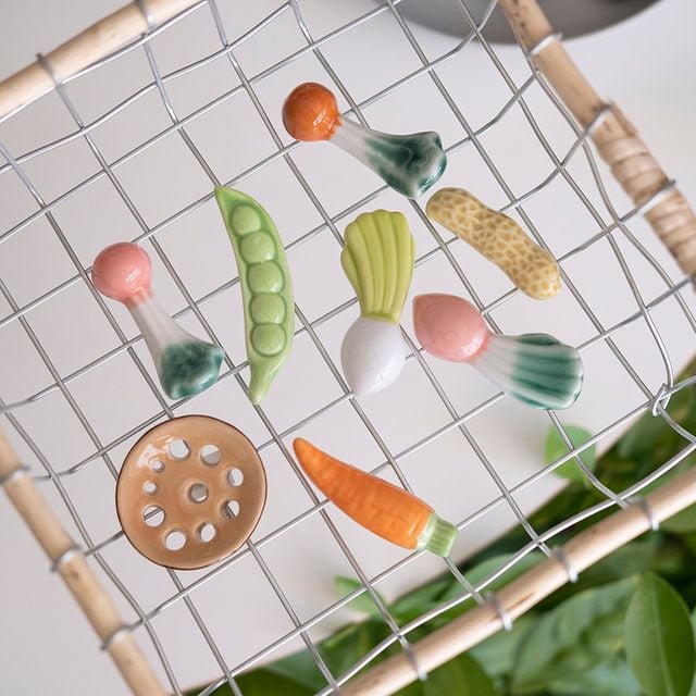 야채 도자기 수저 받침 CHS-1006308