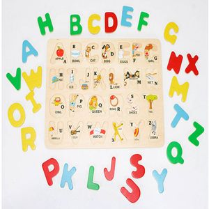 아이 알파벳 퍼즐 학습 영어공부 그림 원목 교구 완구