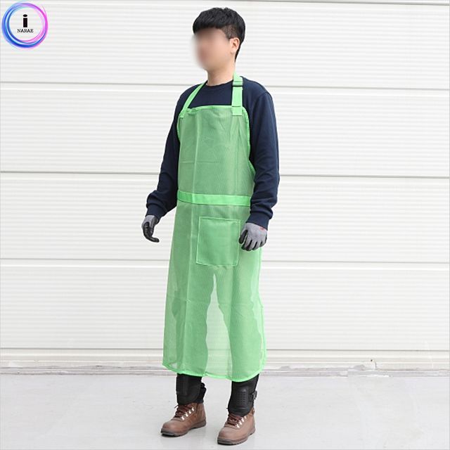 74023 예초기 보호앞치마비츠온 메쉬 그린 프리사이즈