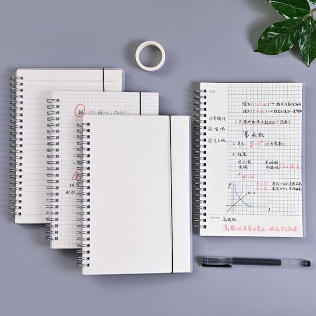 키밍 무지 스프링 노트 5 5 학생 공책 필기용품