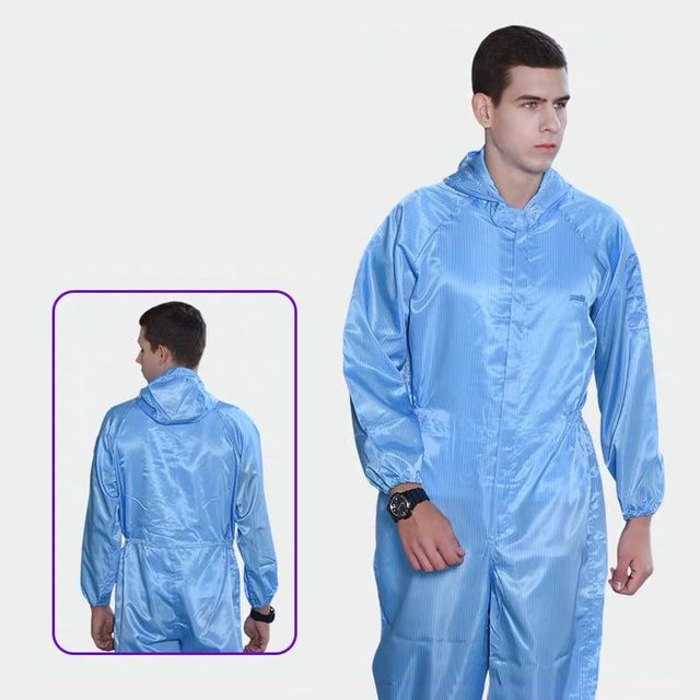 후드 제전 방진복 투피스 무진복 안전 작업복