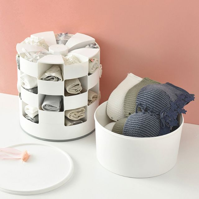 키밍 회전 속옷 양말 정리함 수납 악세사리 보관함