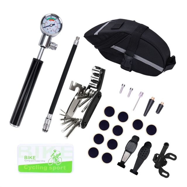 22종 자전거 다기능 휴대용 공구세트 파우치