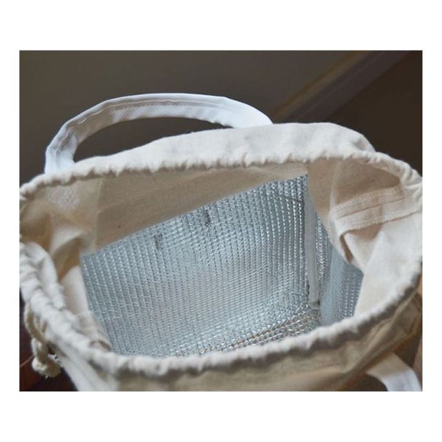 린넨 보냉 도시락가방 피크닉 런치백 보온백