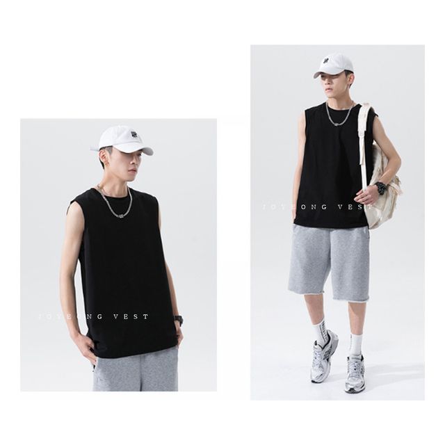 이너티 무지반팔티 민소매티 면티 남자 티셔츠