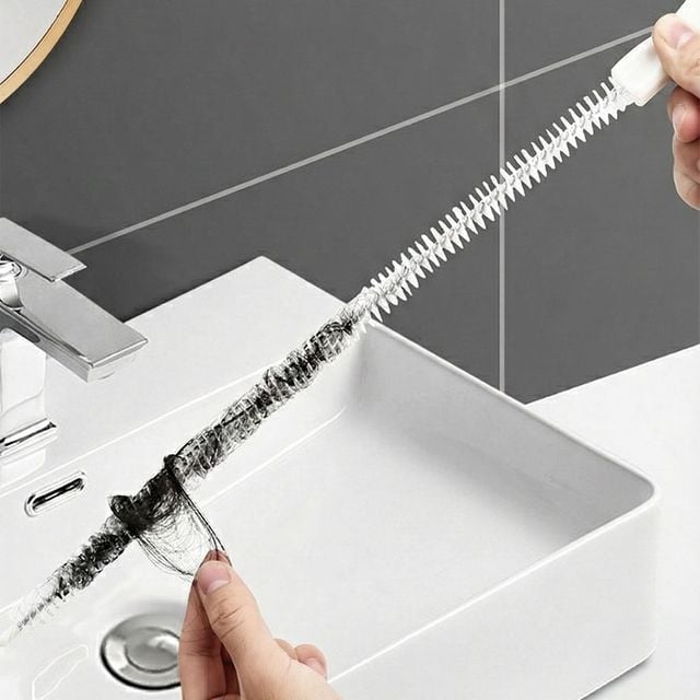 주방 욕실 세면대 배수구 배관 머리카락 제거 청소 솔