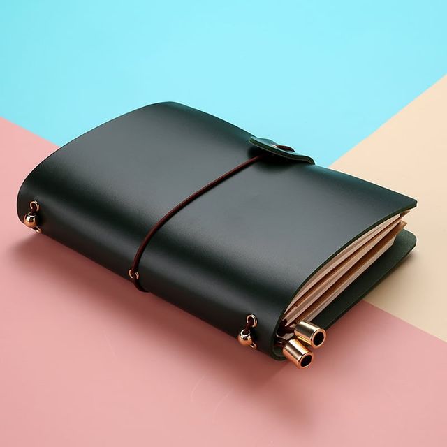 키밍 가죽 노트 다이어리 일기장 업무수첩 175x105mm