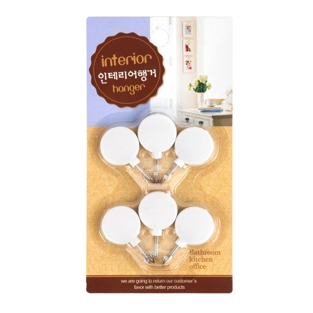 인테리어 바둑알 미니행거 6P