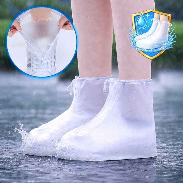 레인 신발 방수커버 실리콘방수 지퍼형 방수 신발 발목 덮개