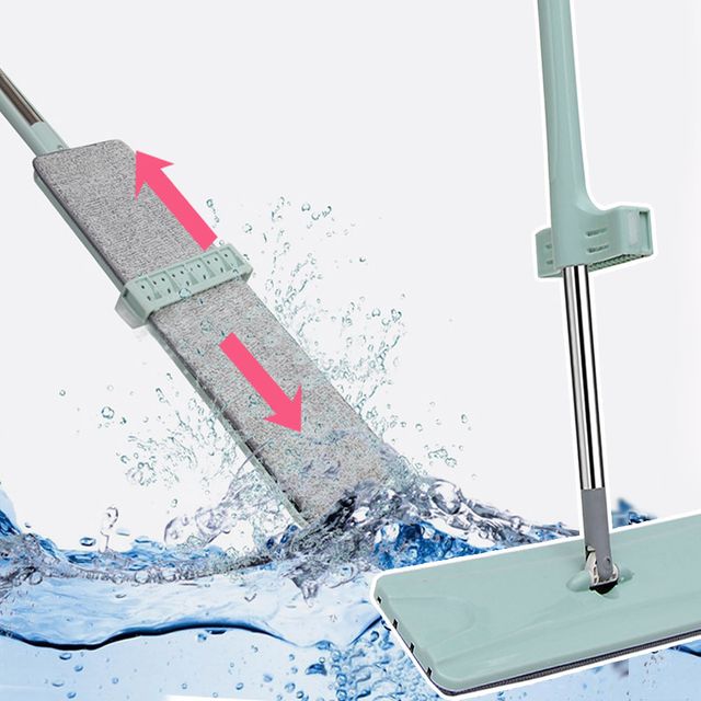 자동세척 밀대걸레 극세사 물걸레 청소 막대 바닥 봉