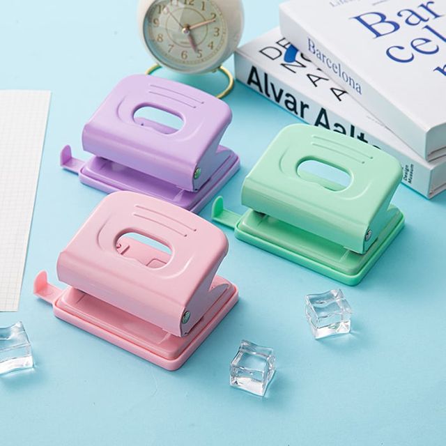 타공기 6mm 펀칭기 2공 종이펀청기 간격 조절 사무용