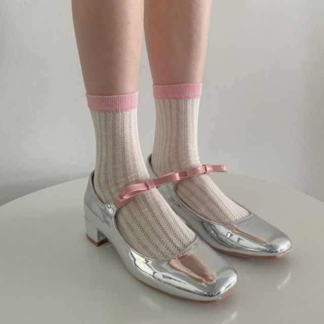 파스텔 밴드 양말 4색 SET ROOT3401-2