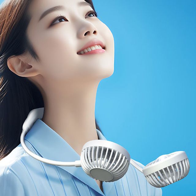 포벨NDF1 넥밴드 선풍기 각도조절 충전식 핸디선풍기