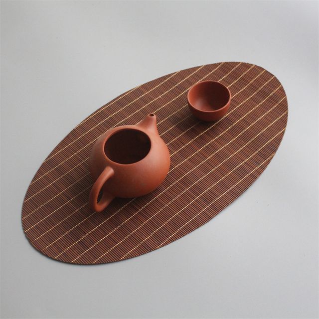 대나무 타원 테이블 매트 식탁매트 CHS-1007167