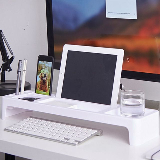 다용도 3색 데스크 오거나이저 책상 정리함