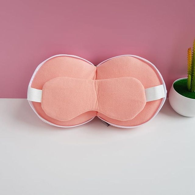 여행용 일체형 목베개 휴대용 안대 세트 기내용