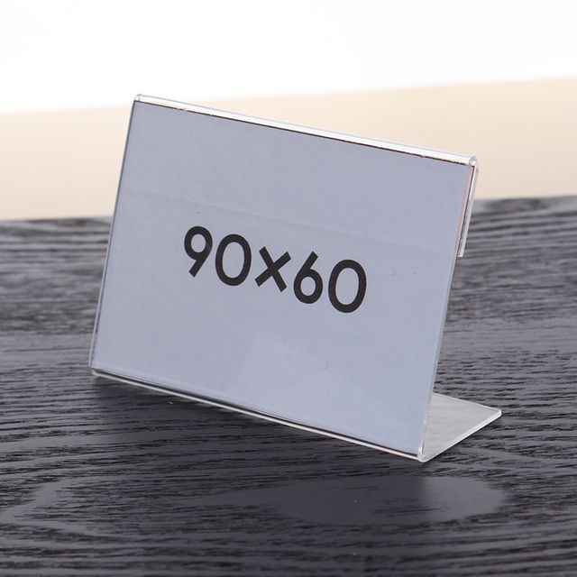 아크릴 POP 꽂이 가격표 메뉴판 투명 스탠드 9x6