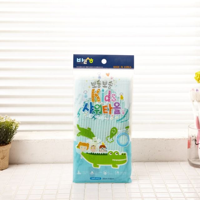 키즈 샤워타올 어린이 아동 전용샤워타올 목욕타올