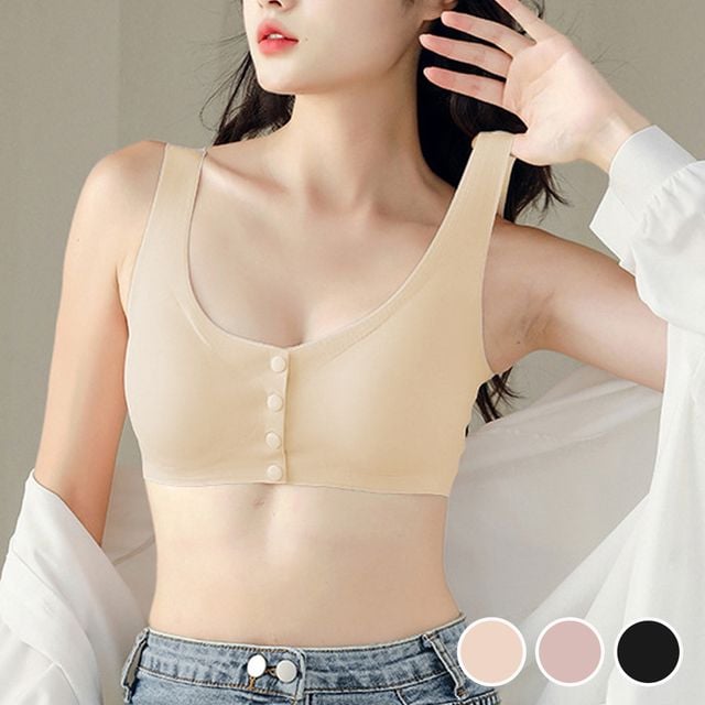 앞똑딱이 노와이어 심리스 편안한 브라 URD-1007433