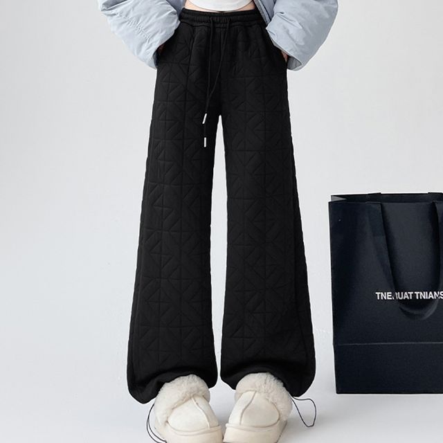 누빔 퀄팅 밴딩 기모 팬츠 OSM-1005806