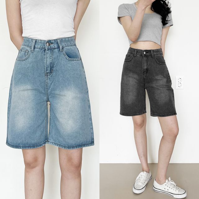 데이온 5부 코튼 와이드 반바지 JB-1006143