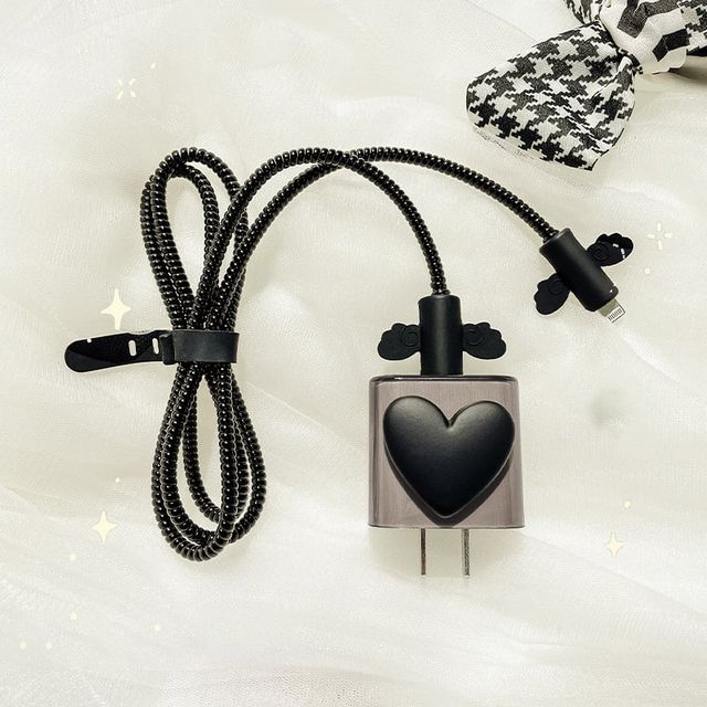 키밍 충전기 케이블 보호커버 2set 단선방지 보호캡 덮개