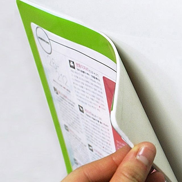 ( 떼엇다붙였다 A3 포켓패드 안내판 연두