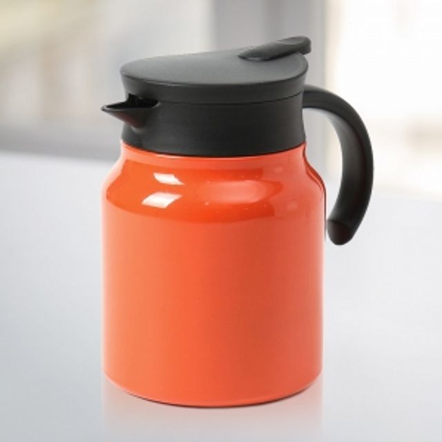 티웨어 이중진공 보온주전자(900ml) (오렌지) 차포트