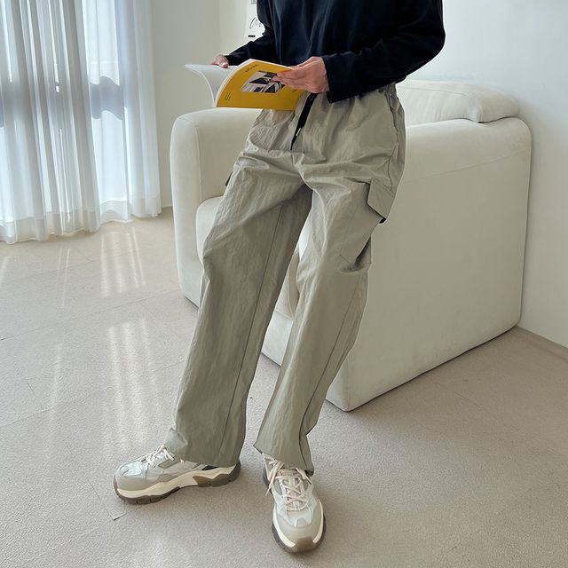 코븐 남자 나일론 카고 와이드 팬츠 SD_220974