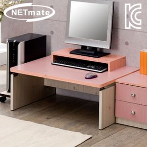넷메이트 컴퓨터 책상 테이블 좌식 800x600x320 핑크