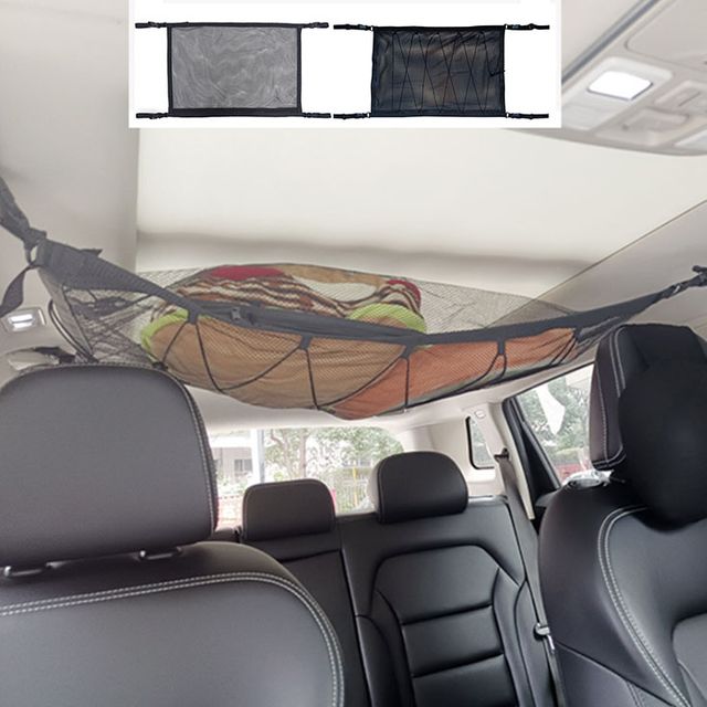 키밍 차량용 천장 그물망 수납포켓 메쉬망 정리함