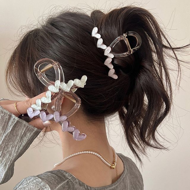 아크릴 하트 집게핀 ELH-076