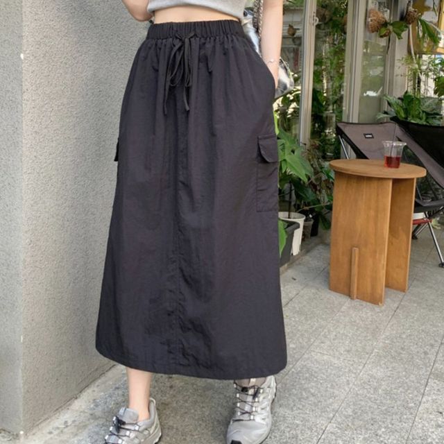 스트릿 무드 카고 롱스커트 SNY-1004946