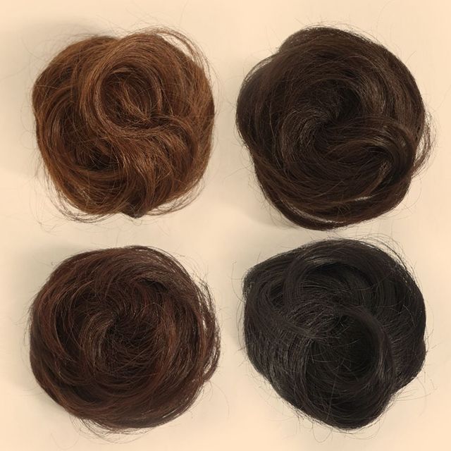 똥머리 가발 당고머리 올림머리 웨이브 스타일 가발