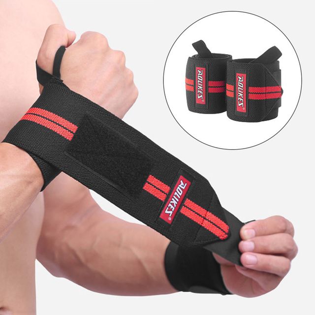 6컬러 쫀쫀한 밴딩 헬스 스트랩 손목 보호대