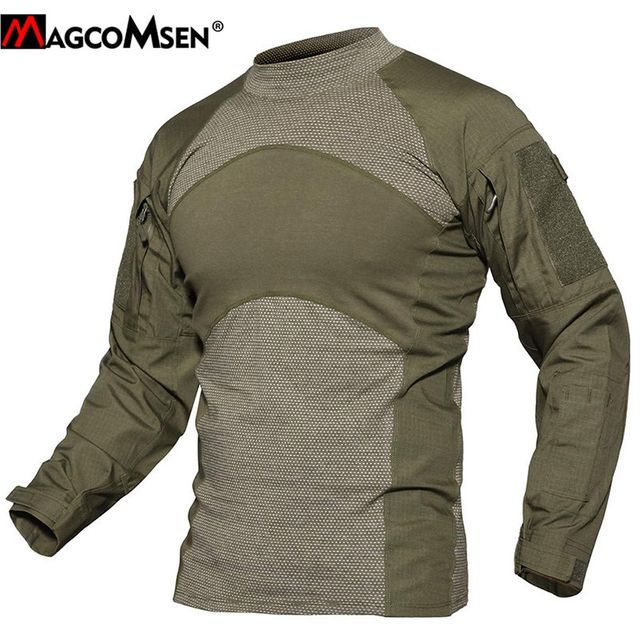 [해외] MAGCOMSEN-전술 남성 티셔츠 긴 소매 군사 전투 통기