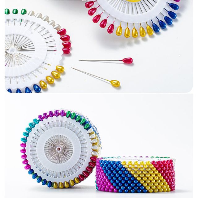 해바라기 시침핀 세트 원형 방울형 수선 고정 재봉틀