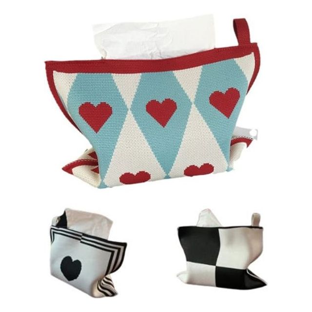 키밍 니트 티슈커버 휴지 케이스 인테리어 티슈백