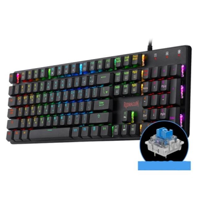 Redragon SHRAPNEL RGB 기계식 게이밍 키보드 청축