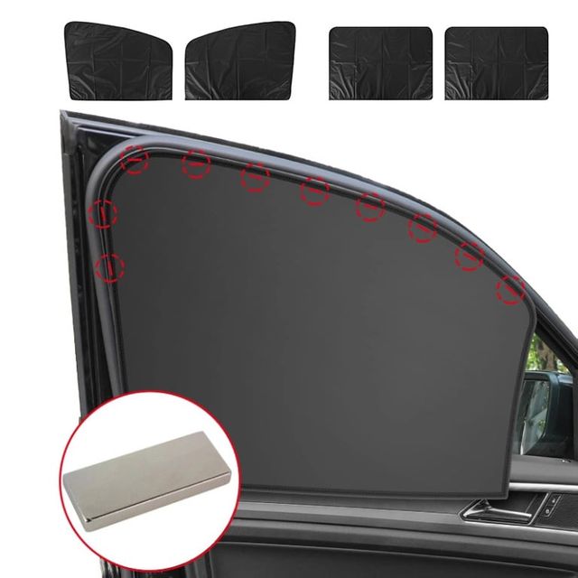 키밍 차량용 자석 암막커튼 2p 자외선차단 햇빛가리개