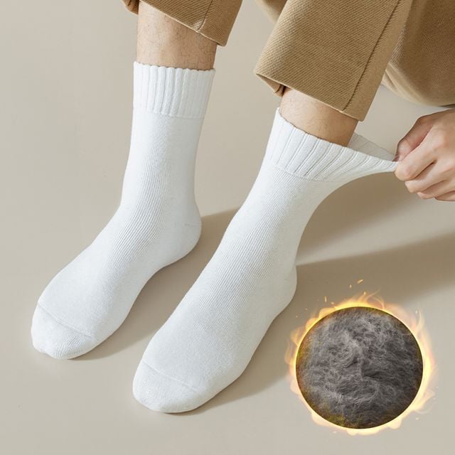 남자 겨울 양말 따뜻한 중목 정장 패션 고급 보온 긴양말 4컬러