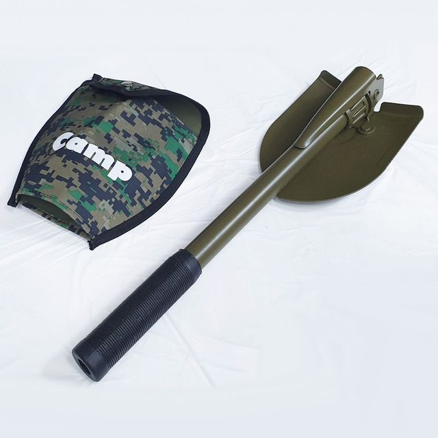 캠프 국방색 2단 야삽 대형 캠핑 등산 야전삽