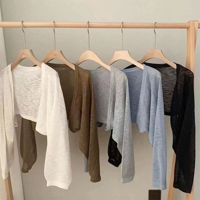 팔뚝커버 크롭 시스루 볼레로 DK-0156 DK-0156