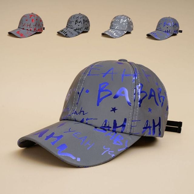 키밍 남여 야광 스냅백 힙합 패션 그래피티 모자 커플용