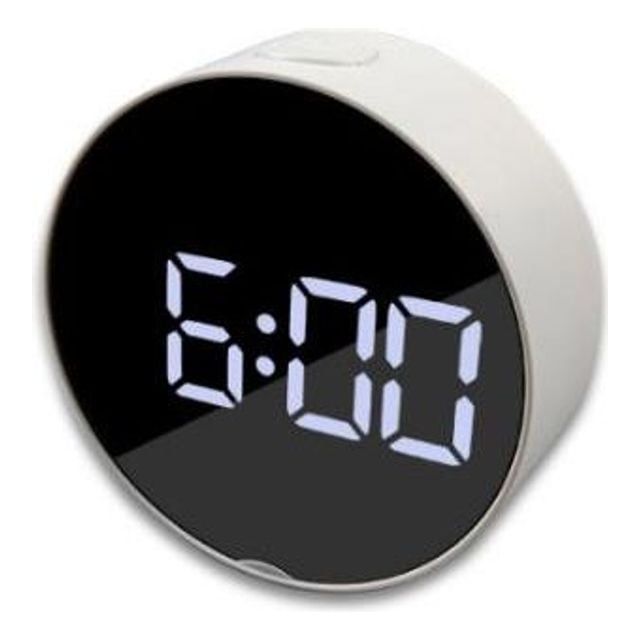 LED 온도 알람 미러 탁상시계 인테리어 습도계