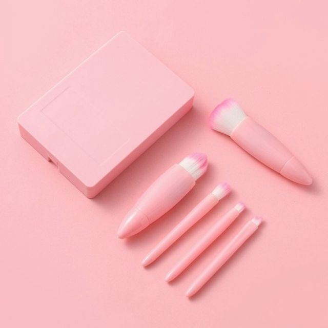 휴대용 메이크업 미니 브러쉬 케이스 포함 컨투어