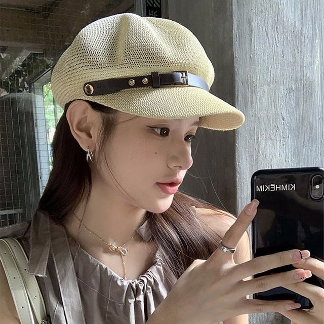 메쉬짜임 벨트 뉴스보이캡 ELM-210