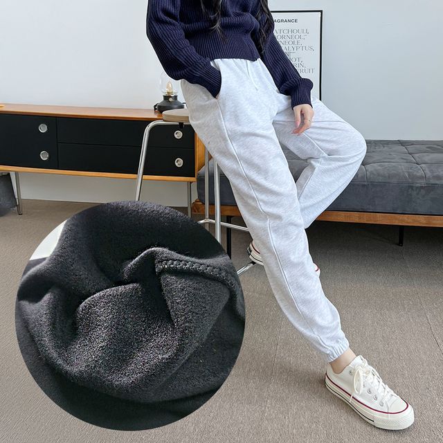 메이안 남녀공용 무지면 조거 기모바지 SD-1004539