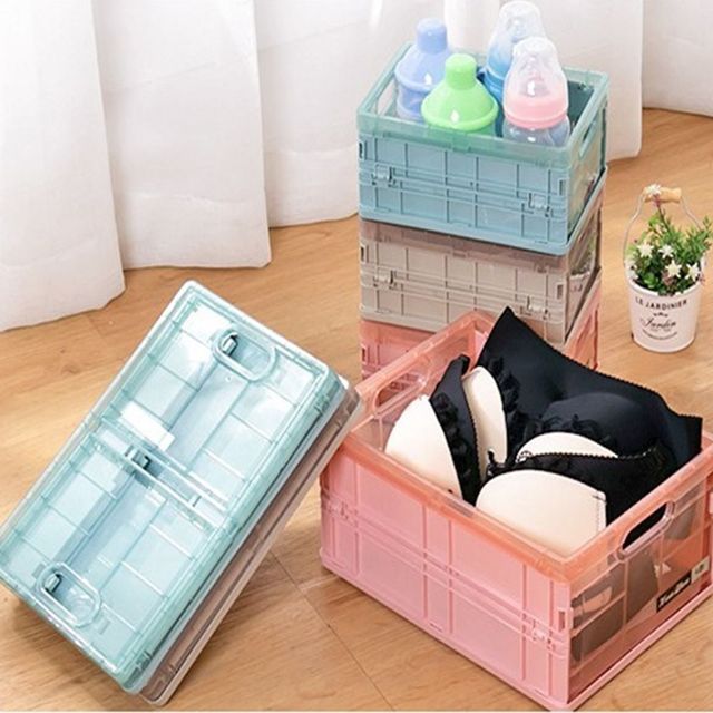 멀티 수납함 접이식 소품 정리함 3색 리빙 박스